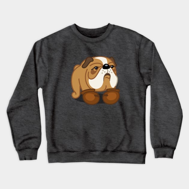 Bulldog Boxer tshirt - Dog Gifts for Boxer and Bulldog Pet Lovers Crewneck Sweatshirt by BansheeApps